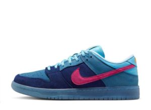 Run The Jewels × Nike SB Dunk Low Deep Royal Blue and Active Pink